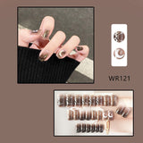 Lianfudai Blooming Gradient Piece Removable Finished Wear Nail Art