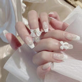 Lianfudai Blooming Gradient Piece Removable Finished Wear Nail Art