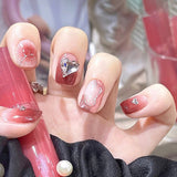 Lianfudai Armor Removable Fake Nails Thin Cute Nail Art