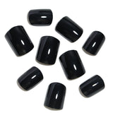 Lianfudai Color Short Black Wear Finished Fake Nail Stickers