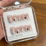 Lianfudai Cat's Advanced Polka Dot Dopamine Cute Nail Art