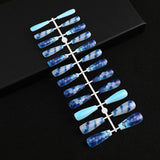 Lianfudai Butterfly Flower Long Wear Removable Fake Nail Art