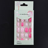 Lianfudai Children's Fake Nails Pieces Boxed Wear Armor Nail Art