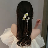 Lianfudai The New refined super fairy Lily of the Valley  Shark Clip Hair Claw Clips For Women Headwear Hairpins Claw Clip Shark Clip