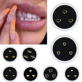 Lianfudai 3pcs/Box Dental Tooth Gem Imitation Teeth Crystal Ornament Tailor-made Various Shape Beauty Diamond Jewelry Oral Decoration NEW