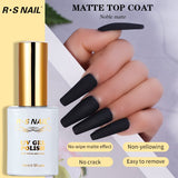 Lianfudai Top Coat- 15ML No Wipe Top Coat Gel Nail Polish High Gloss Shine Finish Long Lasting Home DIY Professional Manicure