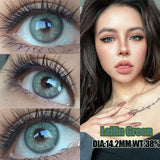 Lianfudai 1 Pair Korean Lenses Colored Contact Lenses for Eyes Natural Round Lens With Diopter Beautiful Pupil New Fast Shipping