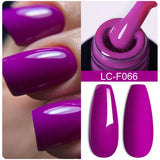 Lianfudai 7ML Auroras Thermal Gel Nail Polish Nude Dark Purple Glitter Gradient Temperature Color Changing Nail Art Gel Varnishes