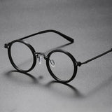 Lianfudai Vintage Round Metal Frame Anti Blue Light Blocking Glasses Women Men Fashion Optical Eyewear Reading Computer Eyeglasses