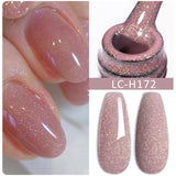 Lianfudai 7ML Jelly Pink Peach Quick Extension Gel Nail Polish Nude Transparent Color Finger Prolong Rubber Base Construction Gel