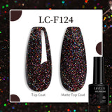 Lianfudai 7ML Gold Mirror Effect Metallic Gel Nail Polish Super Bright Chrome French Style Semi Permanent Soak Off Nail Varnish