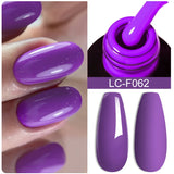 Lianfudai 7ML Glitter Gel Nail Polish Sparkling Semi Permanent UV Gel Colorful Shinning Gel Varnish Nail Art Soak Off UV LED Gel