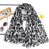 Lianfudai A fashionable voile leopard print soft thin women's scarf shawl