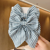 Lianfudai 2PC Spring Summer Women Kids New Floral Printed Bows Hair Clip Fresh Cute Hair Pins Barrettes Headwear Girls Hair Accessories