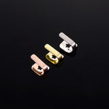 Lianfudai Fashionable Tooth Caps Single Vertical Teeth Caps Dental Grills Jewelry Unique Dental Accessory for Men Women