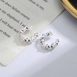 Lianfudai Hot 1 Pcs Irregular Star Clip Earrings For Women Fashion Simple No Piercing Ear Cuff Jewelry Gift