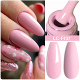 Lianfudai 7ML Jelly Pink Peach Quick Extension Gel Nail Polish Nude Transparent Color Finger Prolong Rubber Base Construction Gel