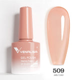 Lianfudai Venalisa Nail Gel Polish Jelly Color HEMA FREE Nude Pink Semi Permanent Soak Off UVLED Gel Nail Polish Sparkle Gel Varnish