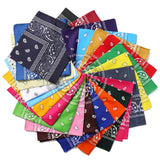 Lianfudai Hip Hop Women Bandana Scarf Girls Kids Punk Square Bandanas Headwear Fashion Bohemian Head Scarf Headbands Hair Accessories