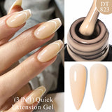 Lianfudai  7ml Dark Nude Rubber Base Gel Nail Polish Semi Permanent UV Gel LED Nail Art Varnish For Nails Manicure DIY Design