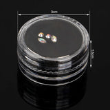 Lianfudai 3/4pcs/Box Dental Tooth Gems Acrylic Tooth Beauty Diamond Ornaments Crystal Diamond Ornament Teeth Jewelry