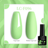 Lianfudai 7ML Aurora Top Coat Sparking Gel Nail Polish Semi Permanent UV Gel 2 In 1 Function Top Coat UV LED Nail Art Gel Varnish