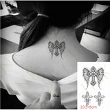 Lianfudai New Waterproof Temporary Tattoo Sticker Body Makeup Flame Finger Tattoos Smiley Black Square Rose Flower Art Flash Fake