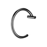 Lianfudai 1Pc Stainless Steel Fake Nose Ring Hoop Septum Rings C Clip Lip Ring Earring Fake Nose Piercing Women Body Jewelry Non-Pierced