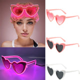 Lianfudai Summer Beach Sunglasses Women  Fashion Heart Shaped Glasses Girls Night Gift Bride To Be Glasses