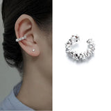 Lianfudai Hot 1 Pcs Irregular Star Clip Earrings For Women Fashion Simple No Piercing Ear Cuff Jewelry Gift