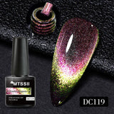 Lianfudai 7ml Cat Magnetic Gel Nail Polish Semi Permanent Dynamic Glitter Reflective Nail Gel Soak Off UV Gel Nail Art Varnish