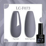 Lianfudai 7ML Aurora Top Coat Sparking Gel Nail Polish Semi Permanent UV Gel 2 In 1 Function Top Coat UV LED Nail Art Gel Varnish