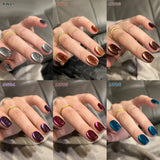 Lianfudai 10ml Auroras Blue Cat Magnetic Gel Nail Polish for Winter Nails Jelly Glass Water Light Varnis Semi Permanent Nail