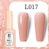 Lianfudai No.175 Gel Polish Baby Pink Nails Design UV Semi Permanent Manicure Nail Art Gel Varnishes Hybrid Need Base Gel Top Coat