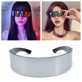 Lianfudai Y2K Trendy Women Men Eyewear Future Warrior Fashion Gothic Sunglasses Super Cool Sun Glasses Rimless UV Protection Sunglasses