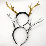 Lianfudai 1pc Christmas Headband Christmas Antler Hair Hoop Deer Reindeer Antlers Hair Bands Christmas Hair Hoop Party Cosplay Costume