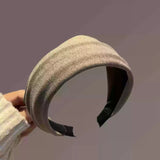 Lianfudai 2025 Korea Fashion Elegant Wide Hairbands Headband Women Girls Gift Scrunchie Hair Head Hoop Band Accessories Headdress Headwear