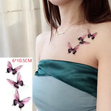 Lianfudai Waterproof Temporary Tattoo Sticker Cat Fox Animal Fake Tatto Flash Tatoo Neck Hand Back Foot Shoulder for Kids Women Men