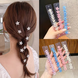 Lianfudai 10PCS/Set Hair Clip Braided Hair Small Flower Hair Buttons Hairpin Girl Cute Headdress Girl Mini Hair Claw Hair Accessories