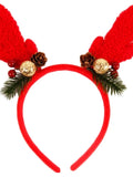 Lianfudai Christmas Tree Themed Headbands Festives Headwear Soft Comfortable Headpiece Women and Girls Hair Accessory