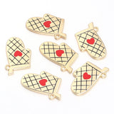 Lianfudai 6pcs/lot Dripping Oil Enamel Christmas Charms Alloy House Snowman Bell Tree Pendant For DIY Jewelry Making Necklaces Earrings