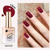 Lianfudai 15ml Wine Cherry Red Jelly Gel Nail Polish Christmas Nails Art Gel Polish Translucent Nail Gel for Winter Manicure Art