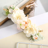 Lianfudai Fashion Wedding Hair Combs Accessories For Bridal Flower Headpiece Women Bride Hair Jewelry Girls New Headwear