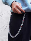 Lianfudai y2k Snake Bone Retro Pants Chain Street Dance luxurious Ornament Men And Women  One's Waist Key Chain Hip Hop Punk Accessories