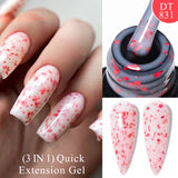 Lianfudai  7ml Dark Nude Rubber Base Gel Nail Polish Semi Permanent UV Gel LED Nail Art Varnish For Nails Manicure DIY Design