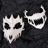 Lianfudai Halloween Skull Party Mask Anime Dragon God Skeleton Half Face Masks Bone Skull Animals Mask Cosplay Dance Prom Costume Props