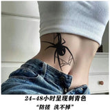 Lianfudai Sexy Tattoo Stickers Men's Temporary Fake Goth Tattoos Waterproof Heart Tatto Lasting Spider Art Cool Herb Juice Body Beauty