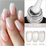 Lianfudai 7ML Gold Mirror Effect Metallic Gel Nail Polish Super Bright Chrome French Style Semi Permanent Soak Off Nail Varnish