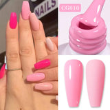 Lianfudai Sweet Spring Summer Color Gel Nail Polish 10ml Light Pink Green Yellow Long Lasting Varnis Semi Permanent For Nails