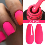 Lianfudai 7ML Glitter Gel Nail Polish Sparkling Semi Permanent UV Gel Colorful Shinning Gel Varnish Nail Art Soak Off UV LED Gel